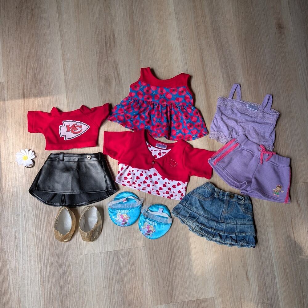 Build A Bear | Clothes Lot Vintage Y2K Outfits Shoes Chiefs Frozen BABW